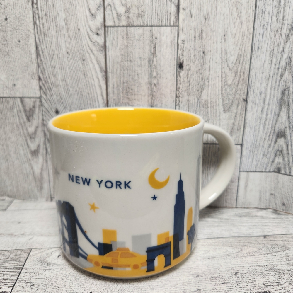 Starbucks New York Mug with Yellow Interior
